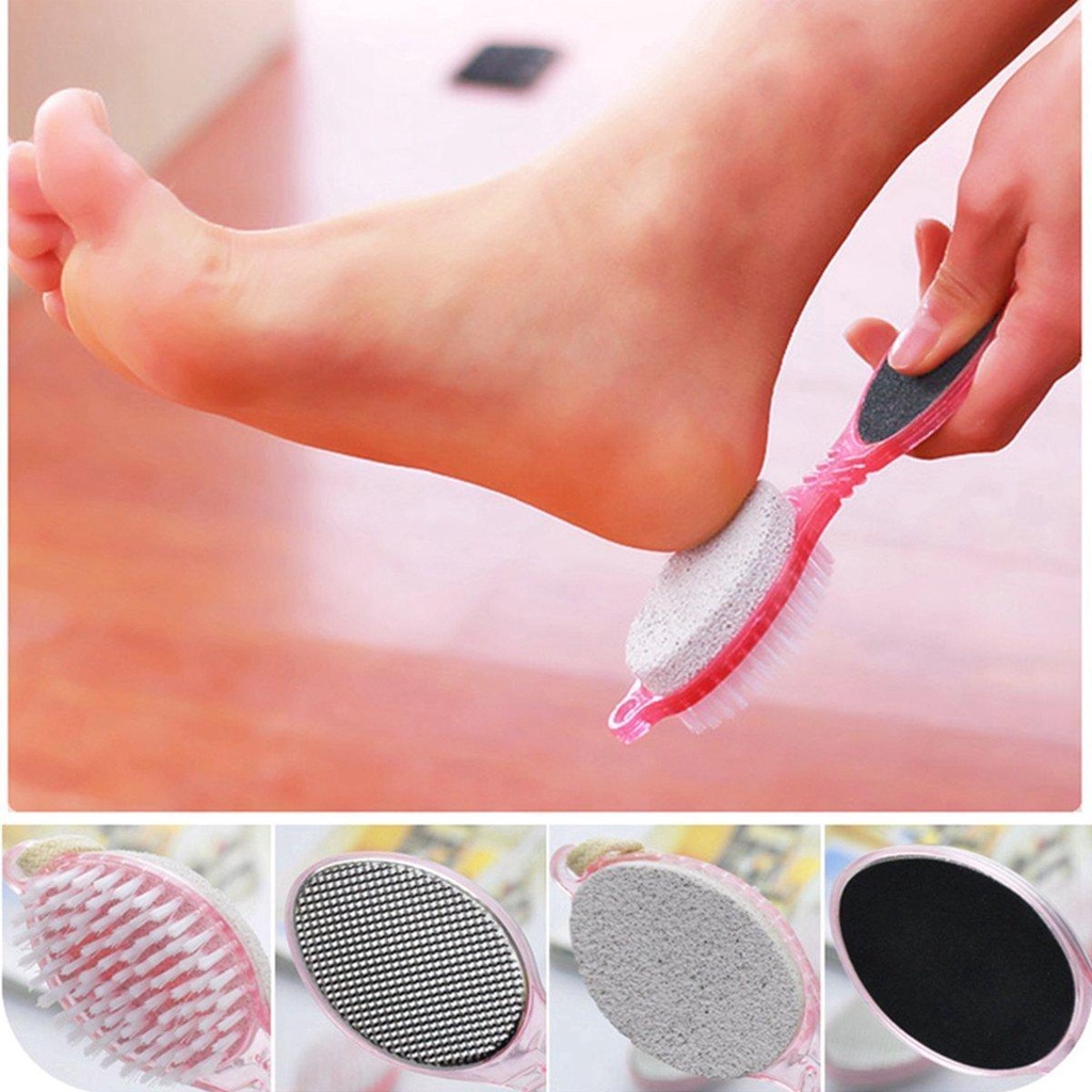 [PROMO SPESIAL] PEDICURE PADDLE BRUSH 4 in 1/ ALAT PENGHALUS TUMIT KAKI/ PENGHALUS TELAPAK KAKI KASAR/ SIKAT PEMBERSIH KAKI IMPOR HIGH QUALITY PREMIUM