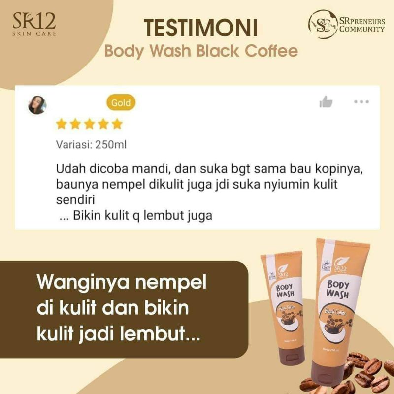 BODY WASH BLACK COFFE SR12 || BODY WASH COFFE SR12