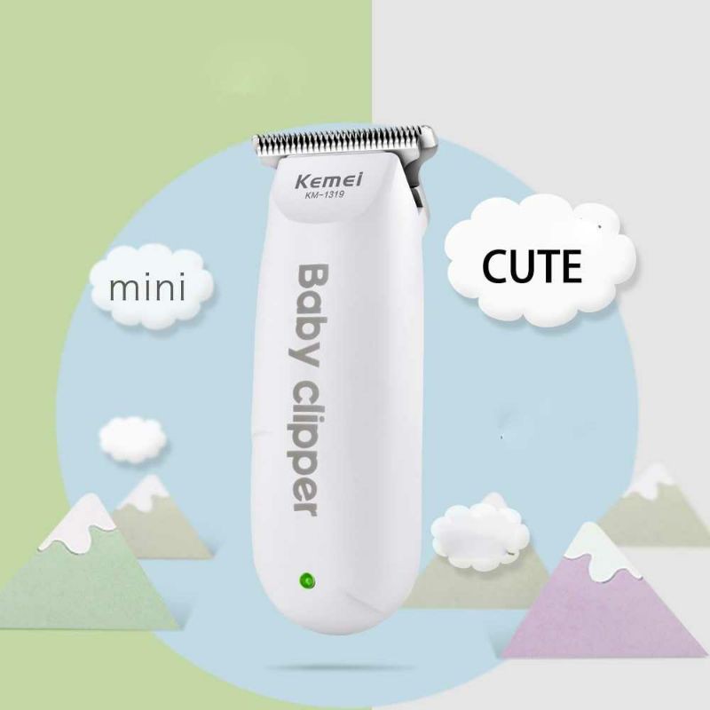 Kemei Alat Cukur Rambut Bayi Elektrik Nose Ear Eyebrow Trimmer Cilpper Shaver USB