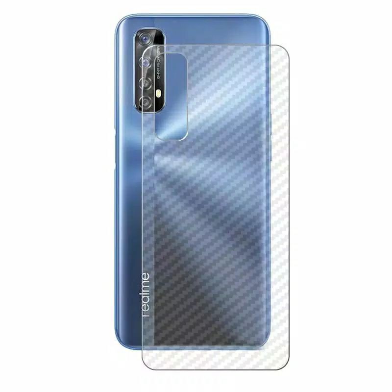 GARSKIN CARBON STICKER REALME 7 BACK SCREEN PROTECTOR TRANSPARAN SKIN