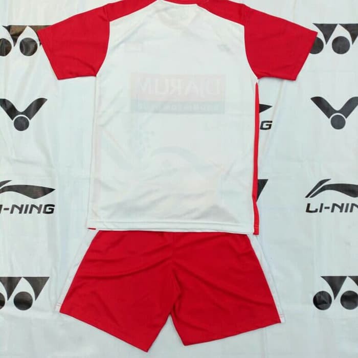 Baju Kaos Setelan Badminton Yonex Y 30 Putih Merah