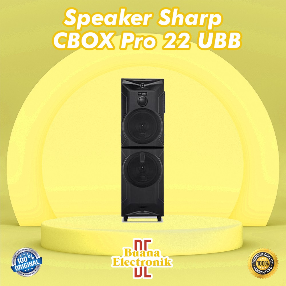 SPEAKER AKTIF SHARP CBOX PRO 22 UBB NEW ORIGINAL