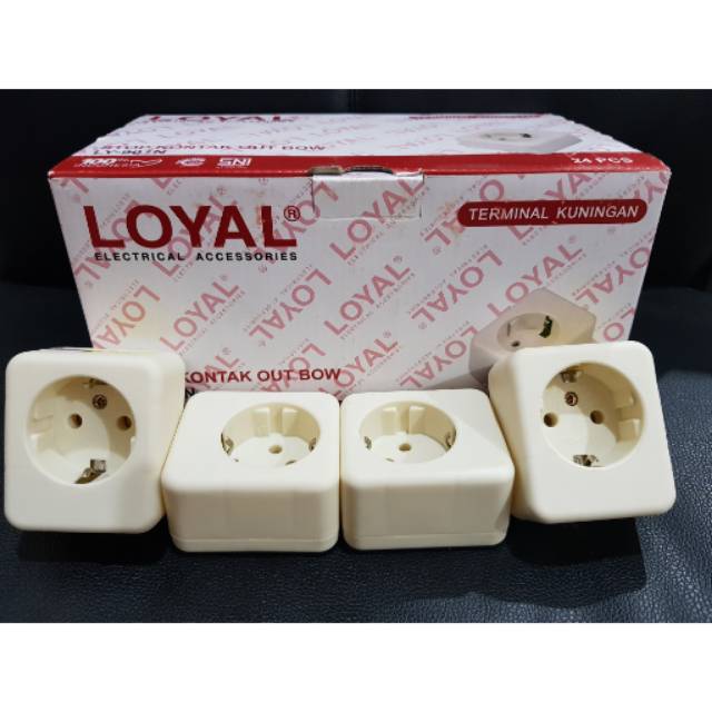 Stop kontak arde 1 lubang loyal