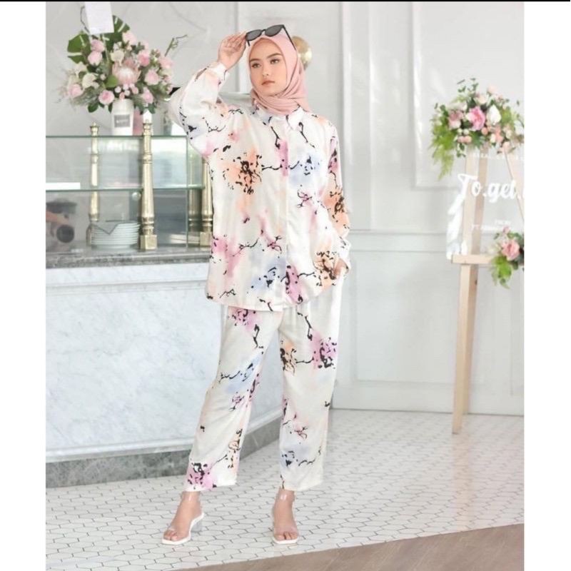 SALEEE ONESET RAYON VISCOSE TERLARIS//ONESET PAJAMAS TERMURAH//PAJAMAS TRENDY TERLARIS