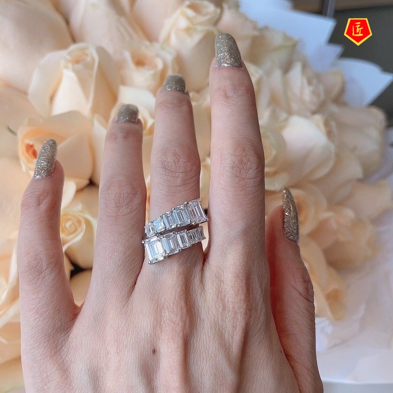 [Ready Stock]Special-Interest Design Sweet Winding Diamond Ring