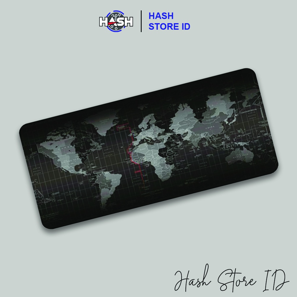 Mouse Pad Besar Motif Peta Dunia