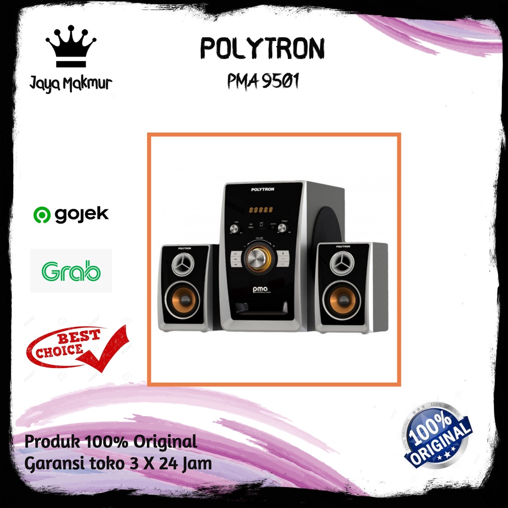 SPEAKER AKTIF POLYTRON PMA 9501 / SPEAKER BLUETOTH PMA 9501 / PMA 9501