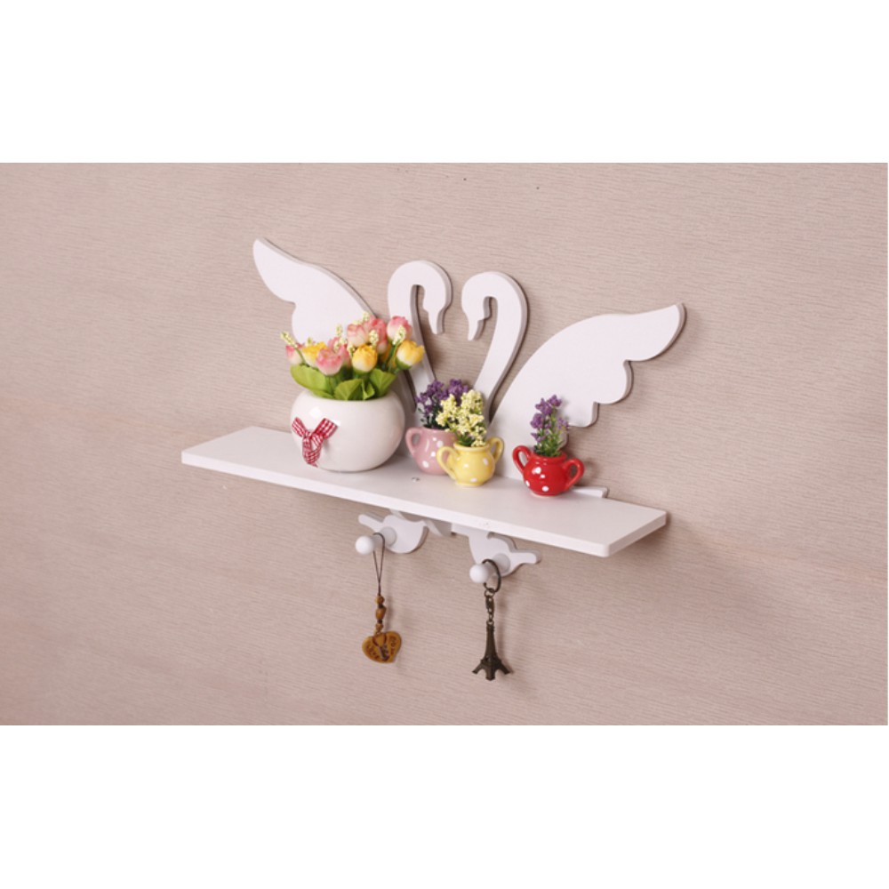 Rak dinding vintage ANGSA SWAN (dengan 2buah hook gantungan ) M535