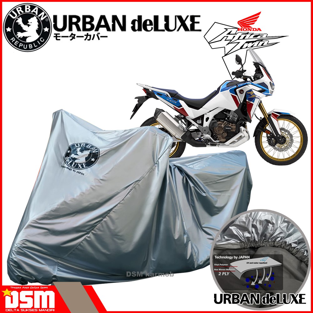 Urban Deluxe / Cover Motor 2 Lapis Honda CRF1100L 100% Waterproof Dan Anti Gores / DSM