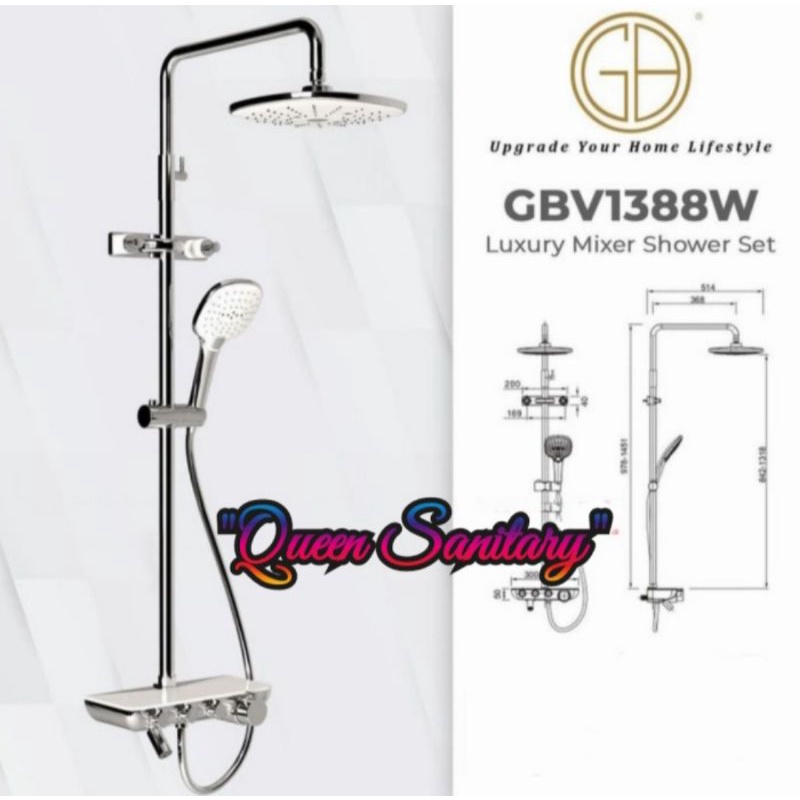 GBV1388W GBV 1388W Shower Set ORIGINAL GERMANY BRILLIANT GBV 1388 White