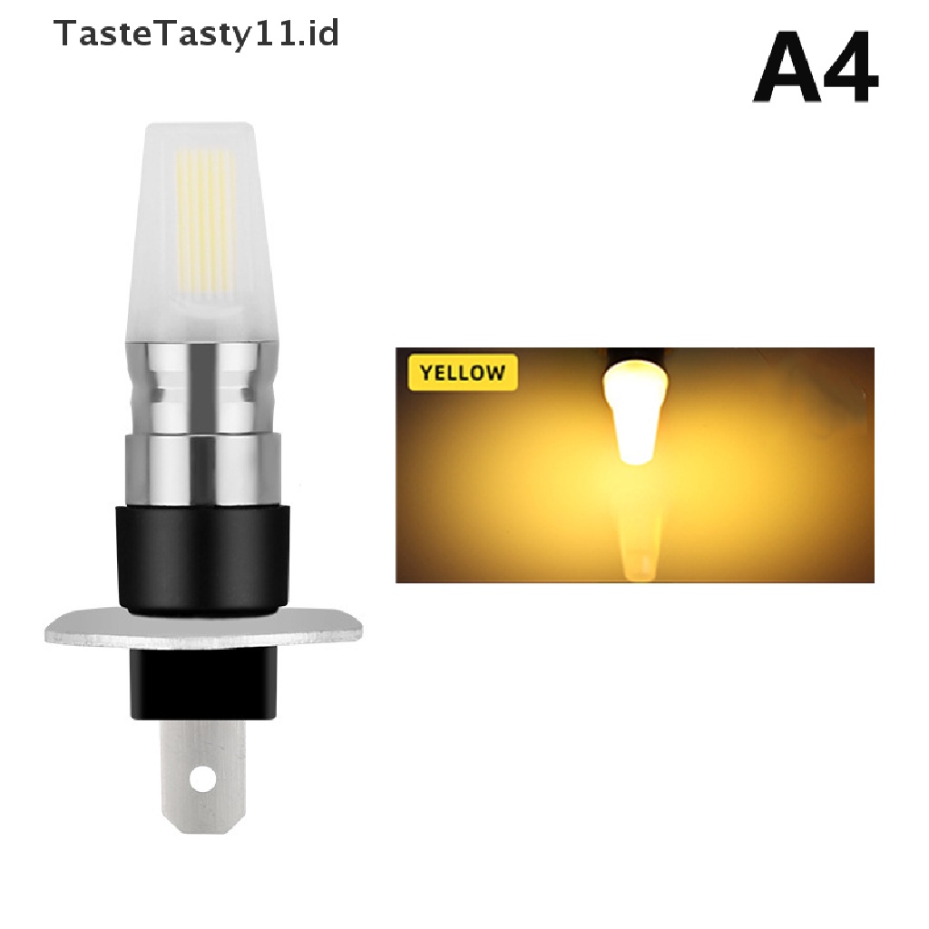 (TasteTasty) Lampu Kabut Depan Mobil COB LED H1 / H3 12V 7 Warna Super Terang