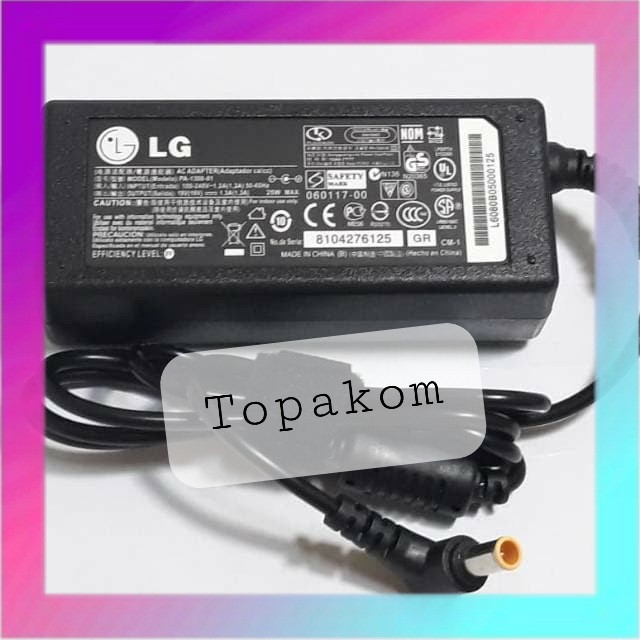 Adaptor Monitor LG TV LED LG 19V-1.7A TV LG 19V 1.7a / 2.1A - Jarum
