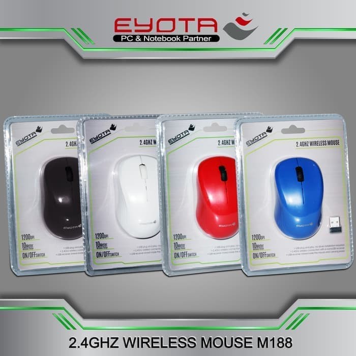 Mouse eyota m188 wireless 2.4ghz on/off - Mouse wireless eyota m-188