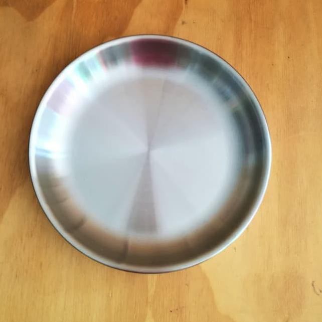 S0 Bima Chef Kitchen Plate 20cm Stainless Steel Inox Premium Piring Dapur - (Best Seller).