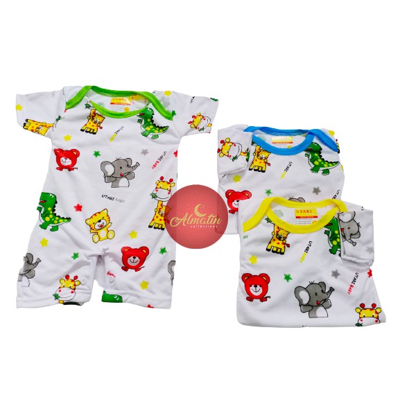 Baju Bayi Jumper Pendek / Jumper Bayi / Bodysuit Bayi