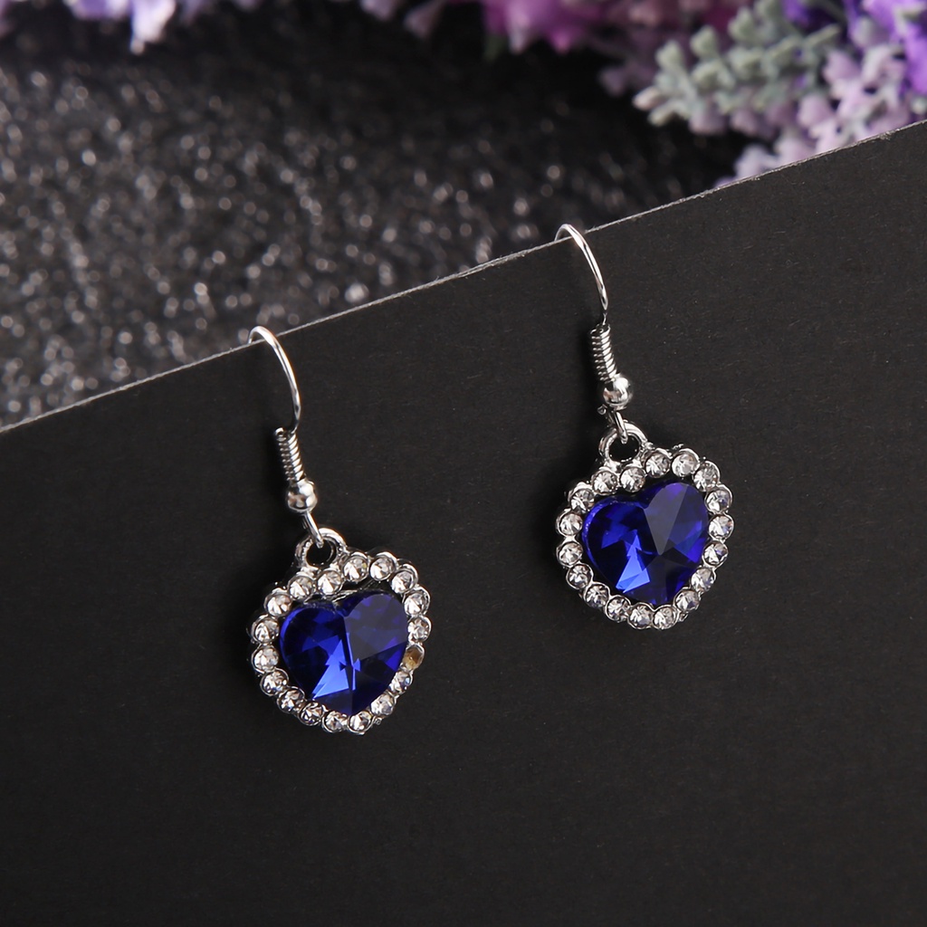 Hu Hu Hu Hu Hu Alat Bantu Pasang Kacamata♡ Anting Gantung Panjang Kait Motif Geometri Aksen Hollow + Berlian Imitasi Untuk Perhiasan Wanita