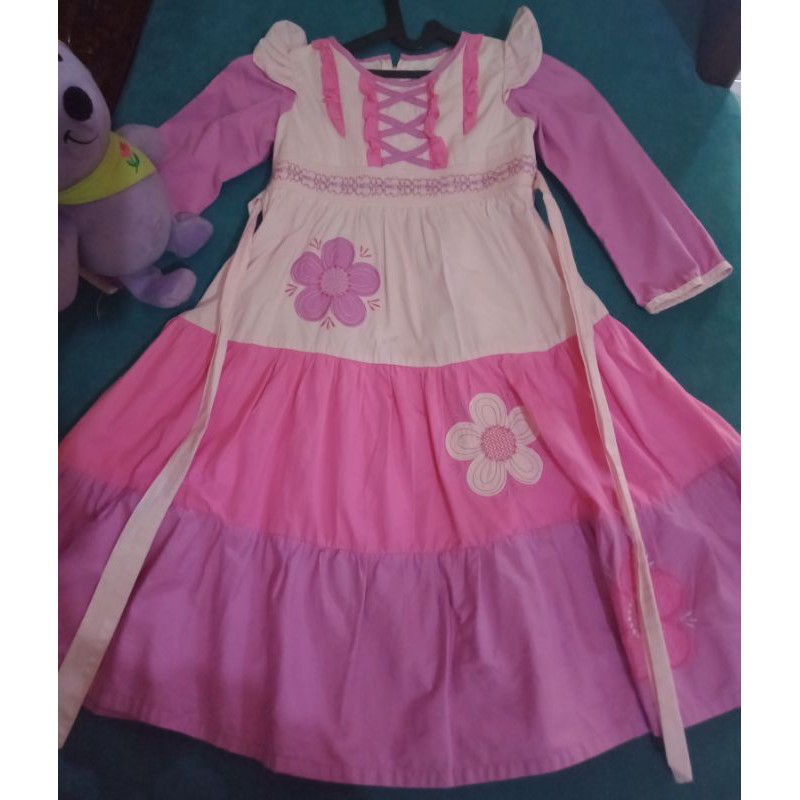 preloved Aliza kids gamis anak perempuan