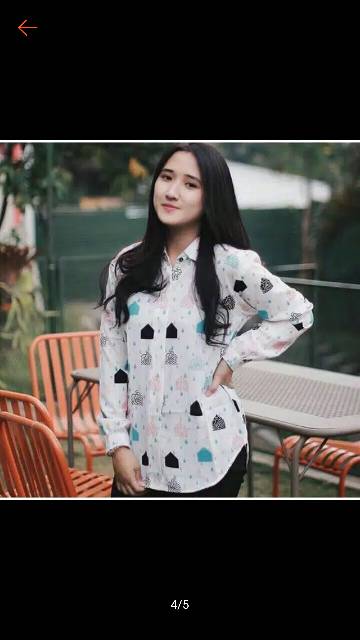 PROMO PENTAGON BLOUSE /KEMEJA CEWEK MODERN