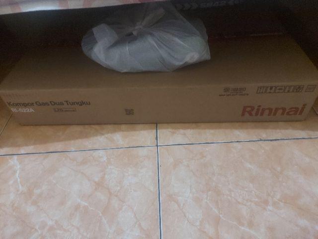 Rinnai Kompor Gas 2 Tungku Ri 522a - 522 A - Ri522a Ada Api Lilin Kecil Sni Original