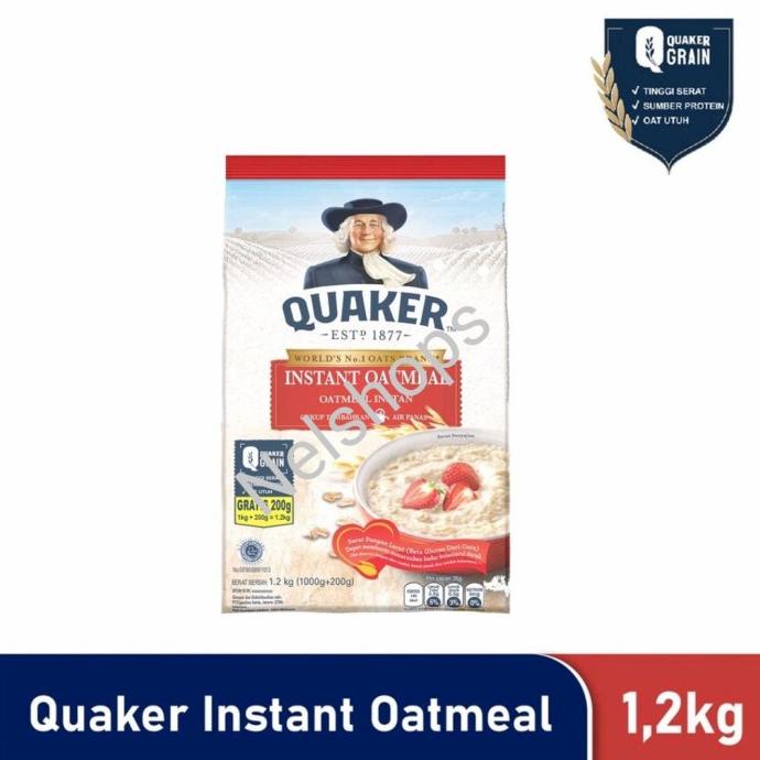 

Quaker Instant Oatmeal 1200 gr Merah 1,2 kg