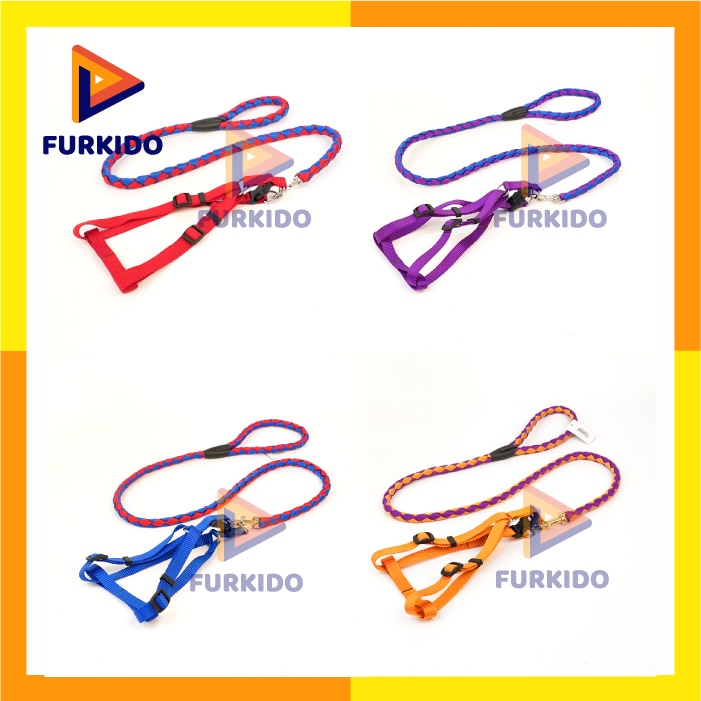 Richu Pet Harnest Leash / Tali Tuntun Anjing Kucing BO-1317-M