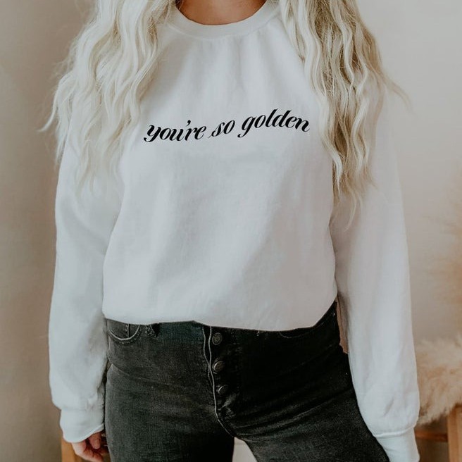SWEATERPOLOS JAKET BASIC SWEATER YOU'RE SO GOLDEN M - XXL (SABLON) (PRIA & WANITA)