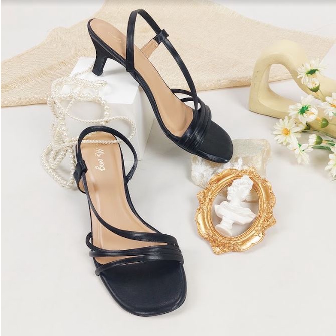 JY MSW 05 Sandal High Heels Wanita Strappy Terbaru Import Angkle Strap