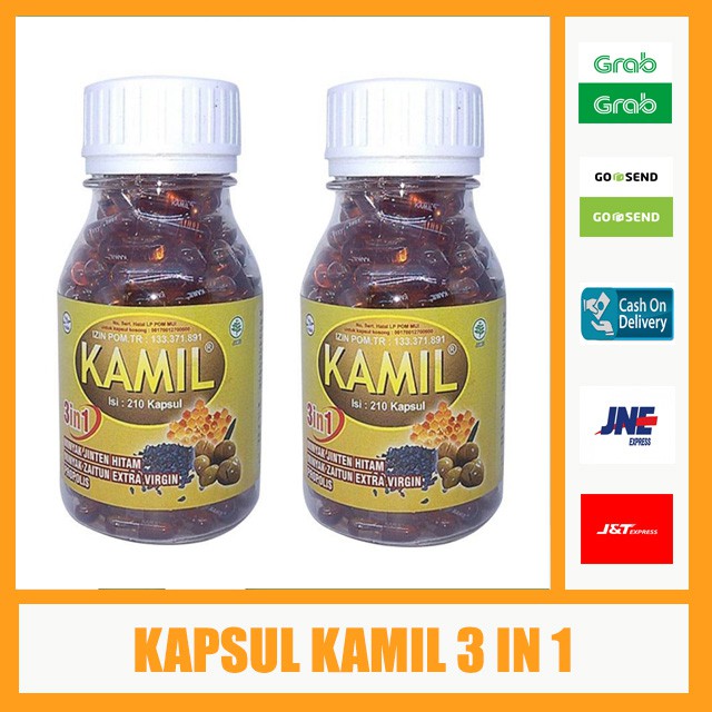 KAPSUL KAMIL 3 IN 1 210 KAPSUL - Kapsul Habbatussauda - Kamil 3 In 1