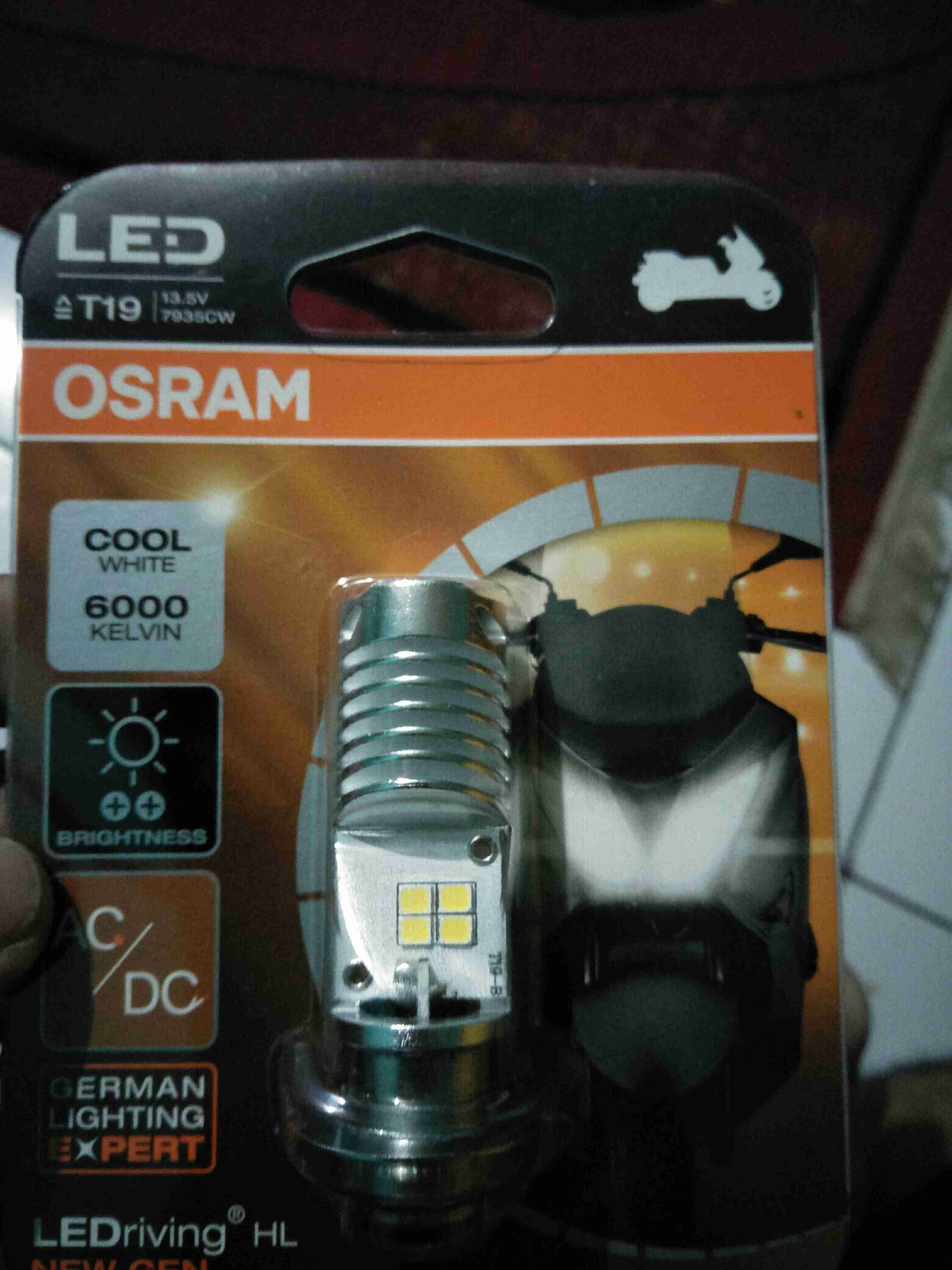 T19 OSRAM LED M5 LAMPU MOTOR H6 6000K PUTIH K1 12V PNP HI