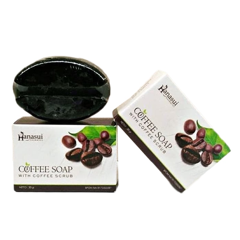 Hanasui Coffee Soap  Sabun Kopi with Coffee Scrub  80gr   Original