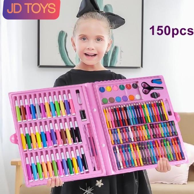 

Pensil Warna 150Pcs / Art Set / Coloring Set 150 Pcs/ Crayon Set Koper