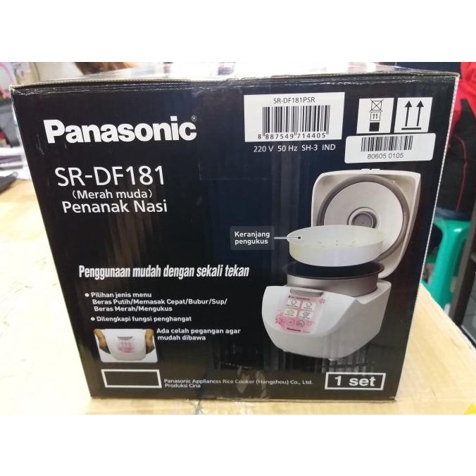 Jual Panasonic Rice Cooker Digital SrDf181 1.8 Liter Putih Shopee