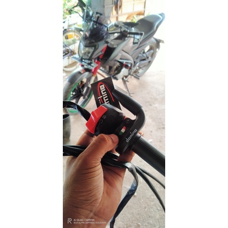 Paket Gas Spontan Domino 2 Kabel Plus Saklar Xabre R15 R25 Vixion Ninja RR KLX CBR 150R KLX 150 DLL