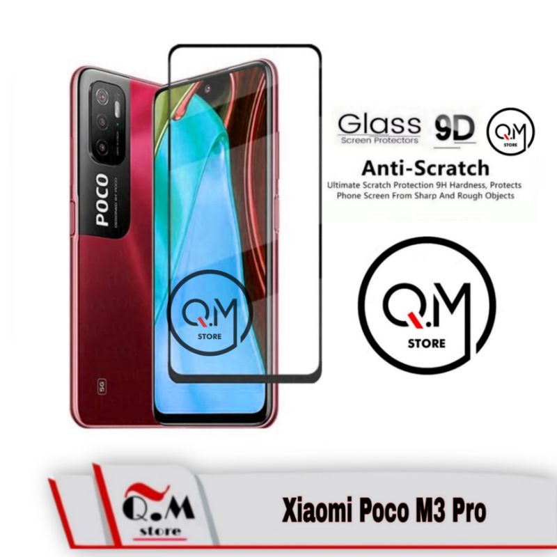 Tempered Glass Layar 9D Xiaomi Poco F3 / M3 Pro / Poco M3 / X3 / X3 Pro / Poco X3 NFC Screen Guard Pelindung Layar