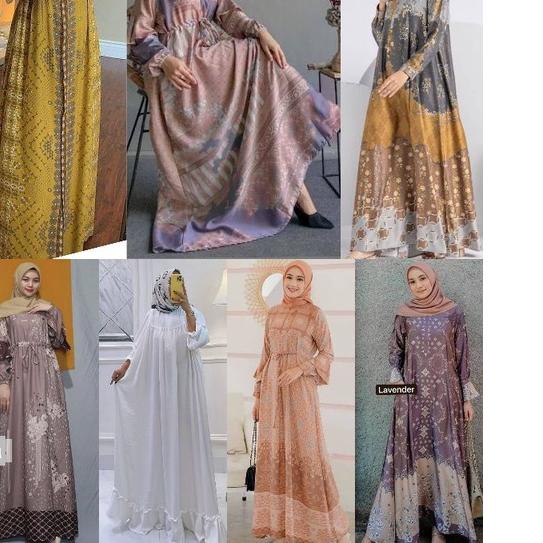 ♥IMPORT♥ GAMIS LEBARAN MAXMARA LUX PREMIUM / GAMIS PESTA RAYA DIOR SILK /GAMIS CRINCEL JUMBO / GAMIS
