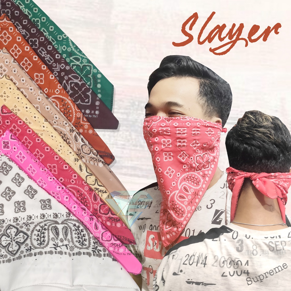 Slayer Masker Bandana Motif Batik Pria Wanita