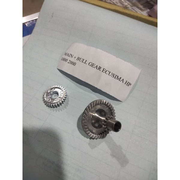 part reel main gear reel ryobi ecusima 1000 2000 3000 4000 set bull gear original