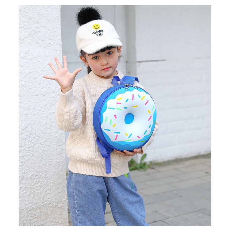 TweedyToys - Tas Ransel Donut / Tas Ransel Anak Bentuk Donat