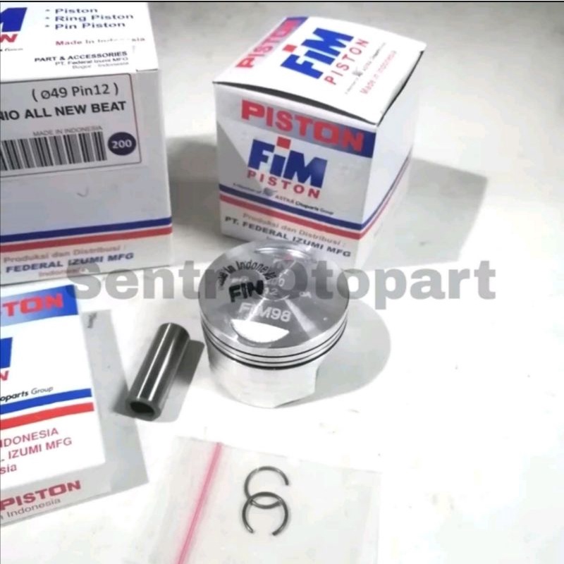 Piston seher kit beat led 2020 scoopy 2021 genio oversize 200 fim