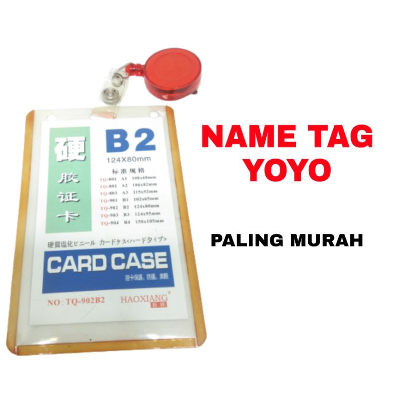 

CARD CASE ID CARD NAME TAG YOYO Tempat Kartu Panitia Penjepit Yoyo Card Case A3 / Case B2 / Case B3