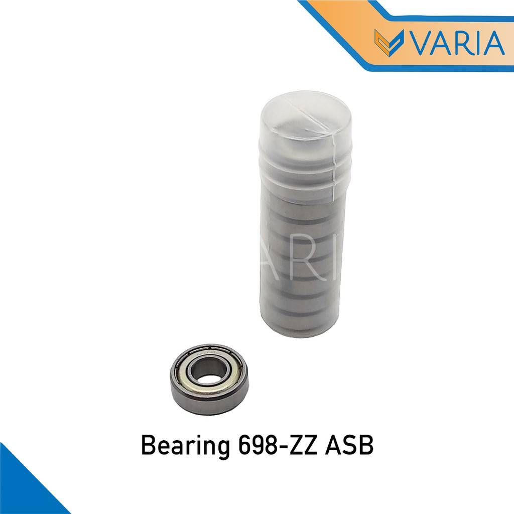 Bearing / Laher 698 ZZ Tutup Plat Besi Double ASB