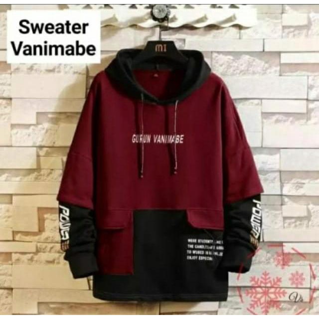 HOODIE PRIA HOODIE WANITA HOODIE DISTRO HOODIE KOMBINASI HOODIE OVERSIZE HOODIE GURUN VANIMABE