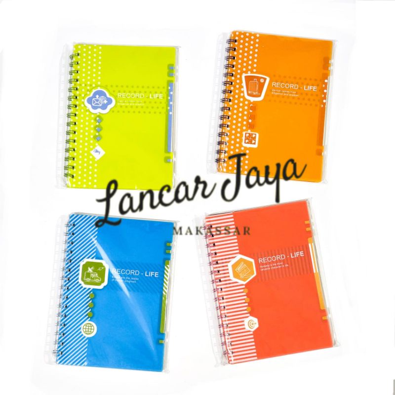 

Buku Catatan Diary 80 lbr Notebook Ring A5 28825-67 (Record Life)
