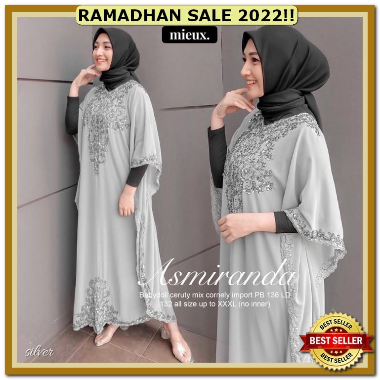 Kaptan  Luna  Jumbo  Baju  Gamis  Wanita  Muslim  Terbaru  2022  Mode Asmiranda Kaftan Kaftan Orig