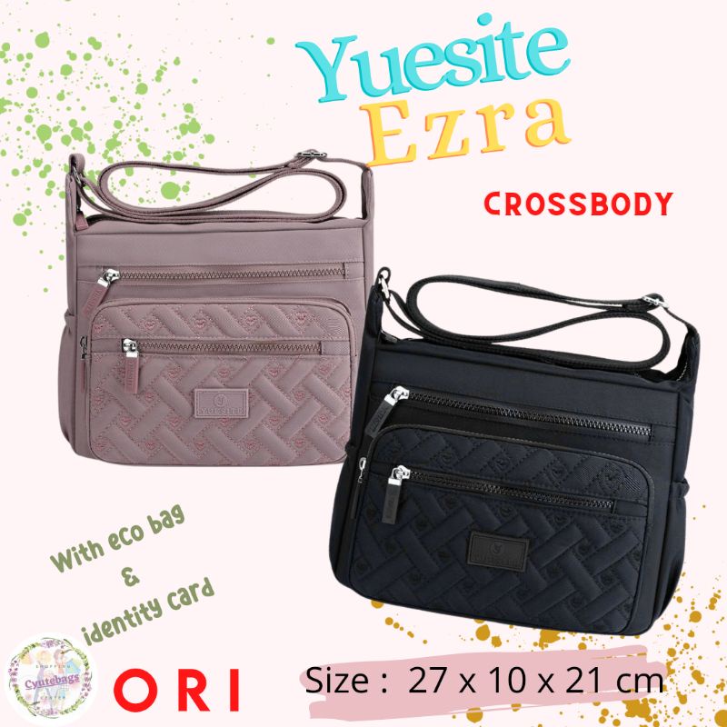 TAS YUESITE EZRA ORIGINAL SELEMPANG WANITA SLEMPANG IMPORT MEDIUM CROSSBODY