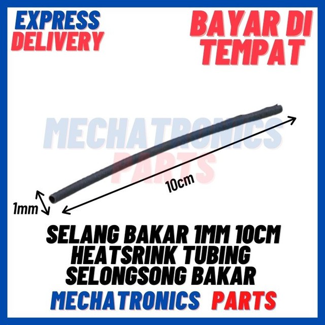 [DEV-9288] SELANG BAKAR 1MM 10CM HEATSRINK TUBING SELONGSONG BAKAR 1MM 10CM