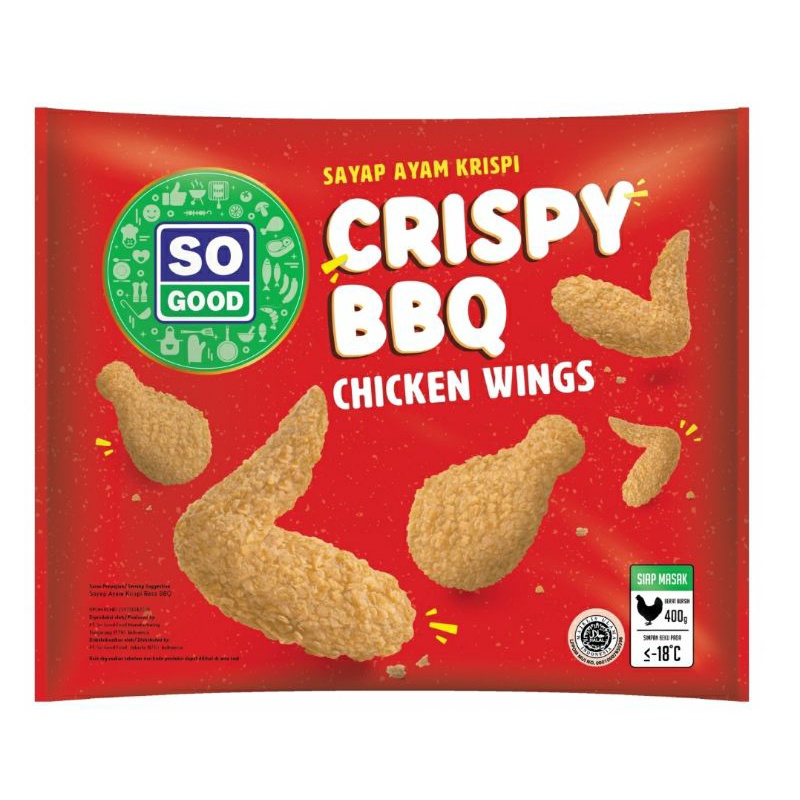 

SOGOOD CHICKEN WING CRISPY BBQ 400 GR
