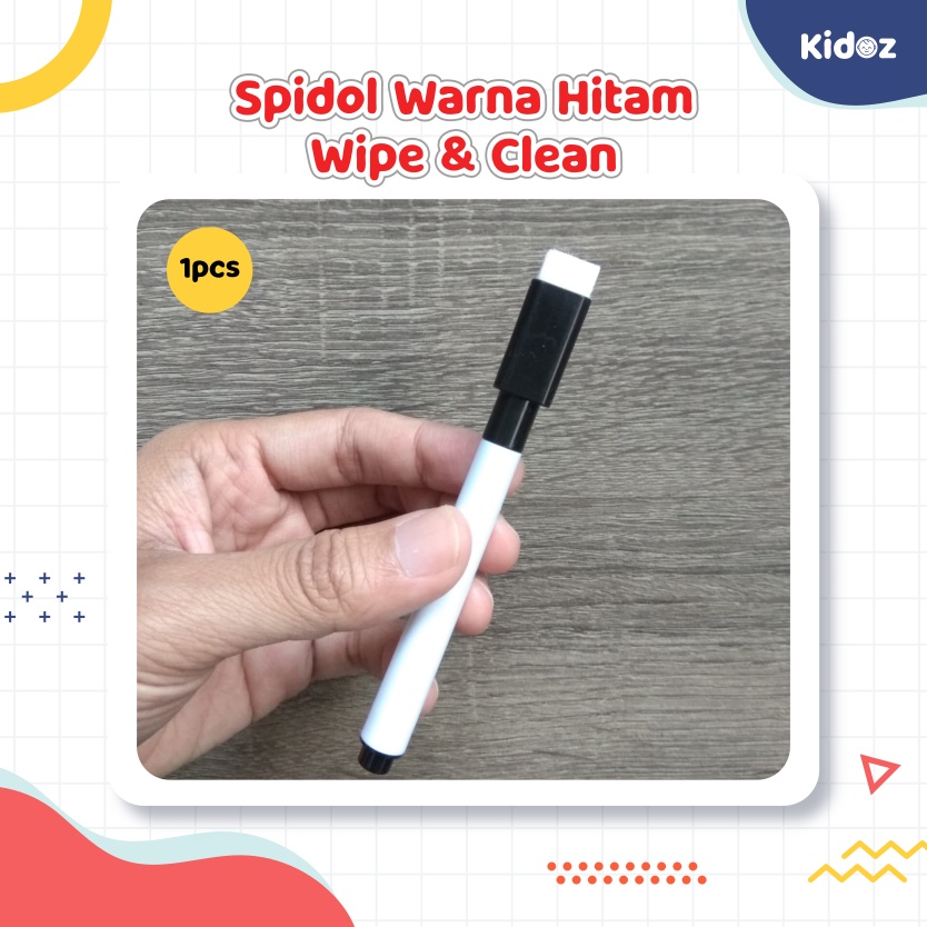 

Spidol Warna Hitam Wipe Clean