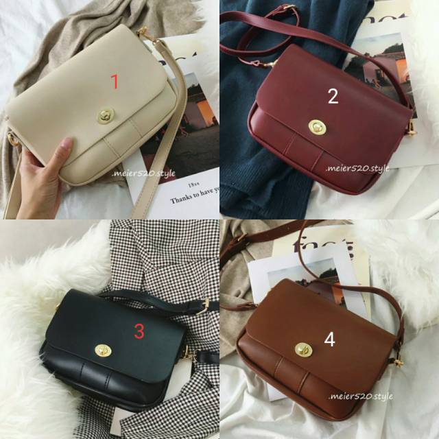 tas impor wanita selempang bahan kulit batam murah handbag