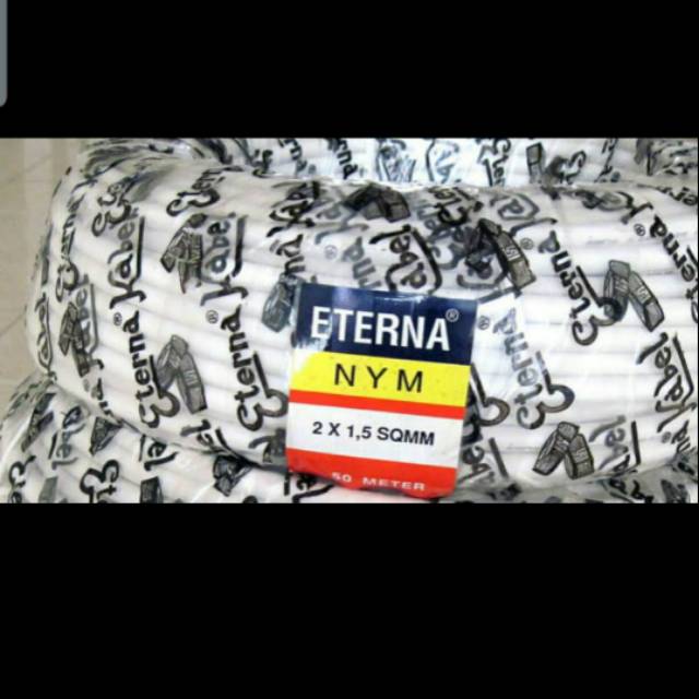 Kabel NYM 2x1.5 @ 50 meter Eterna
